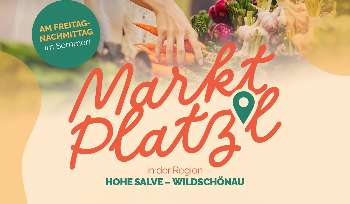 Flyer vom Marktplatzl 2025 in der Region Hohe Salve Wildschönau