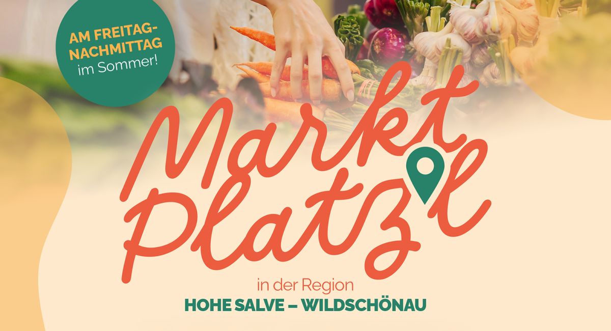 Flyer vom Marktplatzl 2025 in der Region Hohe Salve Wildschönau