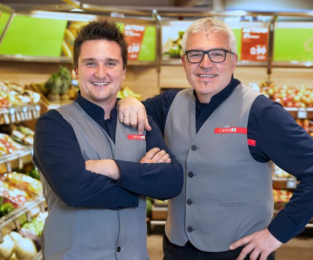 Daniel und Walter Stadler vom WiWi-Mitgliedsbetrieb SPAR Stadler